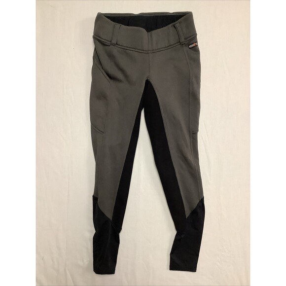 Kerrits Full Seat Fleece Winter Pull On Pocket Large Women’s Breeches - Picture 1 of 7